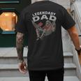 Dad Legendary Saying Men's Back Print T-Shirt Dad Legendary Saying Men's Back Print T-Shirt