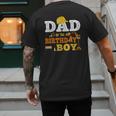 Dad Mom Of The Birthday Boy Kid Construction Matching Family Men's Back Print T-Shirt