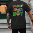 Dad And Mom Daddy Of The Birthday Boy Tee Melon Family Party Men's Back Print T-Shirt