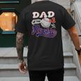 Dad Rookie Of Year 1st Birthday Baseball Theme Matching Men's Back Print T-Shirt