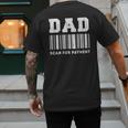 Dad Scan For Payment Barcode Father's Day Men's Back Print T-Shirt