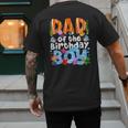 Dad Under Sea Birthday Party Boys Ocean Sea Animals Themed Men's Back Print T-Shirt