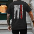 Dad Senior 2026 Proud Dad Of A Class Of 2026 Graduate Flag Men's Back Print T-Shirt