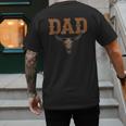 Dad Skull Fathers Day Shirt Western Rodeo Family Matching Men's Back Print T-Shirt