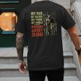 My Dad Is A Soldier Hero Proud Army Son US Military Men's Back Print T-Shirt