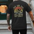 Dad And Son The Legend And The Legacy Dad Men's Back Print T-Shirt