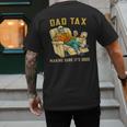 Dad Tax Graphic Tee Fathers Day Men's Back Print T-Shirt