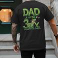 Dad Of The Three Rex Birthday Boy Dinosaur Family Matching Men's Back Print T-Shirt