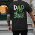 Dad Of The Three Rex Birthday Dinosaur Family Matching Men's Back Print T-Shirt