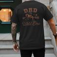 Dad Of The Wild One Cowboy Western Rodeo Party Matching Men's Back Print T-Shirt