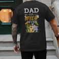 Dad Of The Wild Seven Animal Safari 7th Birthday Party Men's Back Print T-Shirt
