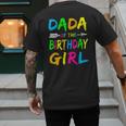 Dada Of The Birthday Girl Retro 80's Party Shirt Men's Back Print T-Shirt