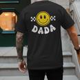 Dada One Happy Dude Birthday Theme 1st Family Matching Mom Men's Back Print T-Shirt