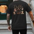 Daddy Can Bearly Wait Bear Gender Neutral Boy Baby Shower Men's Back Print T-Shirt