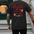 Daddy Of A Berry Sweet One Strawberry Baby First Birthday Men's Back Print T-Shirt