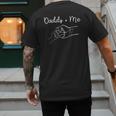 Daddy And Me Best Dad Ever Fist Bump Father's Day Small Men's Back Print T-Shirt