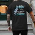 Daddy Of The Birthday Dolphin Family Matching Party Squad Men's Back Print T-Shirt