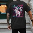 Daddy Of The Birthday Girl Dabbing Unicorn Dad Daddy Small Men's Back Print T-Shirt