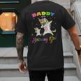 Daddy Of The Birthday Girl Dabbing Unicorn Princess And Dad Men's Back Print T-Shirt Daddy Of The Birthday Girl Dabbing Unicorn Princess And Dad Men's Back Print T-Shirt