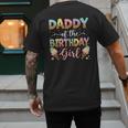 Daddy Of The Birthday Girl Ice Cream Lover Party Men's Back Print T-Shirt