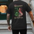 Daddy Of The Birthday Girl Pink And Green Family Matching Men's Back Print T-Shirt Daddy Of The Birthday Girl Pink And Green Family Matching Men's Back Print T-Shirt