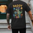 Daddy Of The Birthday Party Outfit Dinosaur Squad Dad Men's Back Print T-Shirt