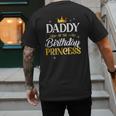 Daddy Of The Birthday Princess Girl Party Matching Family Men's Back Print T-Shirt