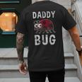 Daddy Bug Ladybug Lover Cute Dad Small Men's Back Print T-Shirt