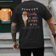 Daddy Dad Ice Cream Third Birthday Three Scoops Of Fun Men's Back Print T-Shirt