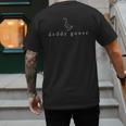 Daddy Goose Father's Day Silly Goose Men's Back Print T-Shirt
