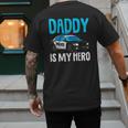 Daddy Is My Hero Police Toddler Police Officer Cop Boys Kids Men's Back Print T-Shirt