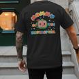 Daddy Mommy Of The Birthday Girl Melon Family Matching Men's Back Print T-Shirt Daddy Mommy Of The Birthday Girl Melon Family Matching Men's Back Print T-Shirt