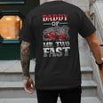 Daddy Of Mr Two Fast Two Fast 2 Curious 2nd Birthday Men's Back Print T-Shirt