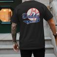 Daddy Of Rookie 1st Birthday Baseball Theme Matching Party Men's Back Print T-Shirt Daddy Of Rookie 1st Birthday Baseball Theme Matching Party Men's Back Print T-Shirt