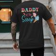 Daddy Of The Scoop Ice Cream Gender Reveal Baby Shower Men's Back Print T-Shirt
