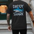Daddy SharkShirt Fathers Day Family Matching Dad Men's Back Print T-Shirt