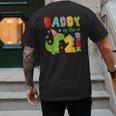 Daddy Of The Two Rex 2Nd Birthday Boy Dinosaur T-Rex Men's Back Print T-Shirt