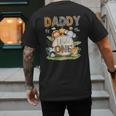 Daddy Of The Wild One 1St Birthday Kids Safari Jungle Men's Back Print T-Shirt