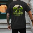 Daddysaurus Rex 2 Kids Sunset Tshirt For Fathers Day Men's Back Print T-Shirt