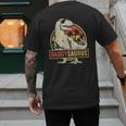 Daddysaurus Shirt T-Rex Dad Dinosaur Men's Back Print T-Shirt