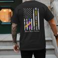 My Dad's Fight Is My Fight Bladder Cancer Awareness Men's Back Print T-Shirt