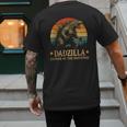 Dadzilla-Father Of The Monsters Dad Father's Day Men's Back Print T-Shirt