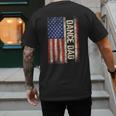 Dance Dad US American Flag Shirt Dancer Dancing Father Men Men's Back Print T-Shirt