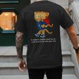 Daniel And Dad Tiger Dark Shirt Men's Back Print T-Shirt