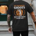 Daughter Basketball Sport Basketball Dad Mom Basketball Fan Men's Back Print T-Shirt