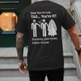 Dear Son-In-Law Father Of The Bride Dad Wedding Marriage Men's Back Print T-Shirt