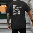 Dentist Men Son Husband Dad Boss Men's Back Print T-Shirt