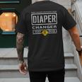 Diaper Changer Duty Expecting Baby New Dad Mom Men's Back Print T-Shirt Diaper Changer Duty Expecting Baby New Dad Mom Men's Back Print T-Shirt