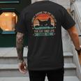 I Didn't Choose The Cat Dad Life The Cat Dad Life Chose Me Men's Back Print T-Shirt