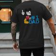 Disney Mickey Mouse Father's Day 1 Dad Men's Back Print T-Shirt